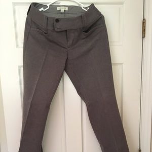 Banana Republic Greyish tweed color slacks.